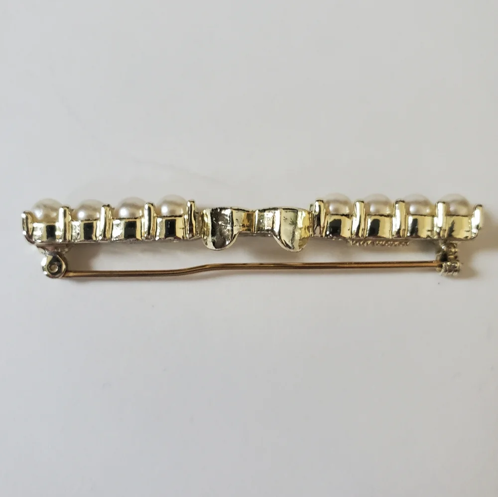 Vintage Sarah Coventry Brooch Pin Costume Jewelry Faux Pearls 50s 60s Retro